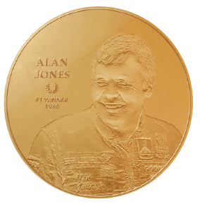 Investiční mince Alan Jones - F1 Winner, 1980